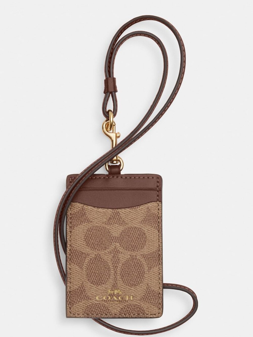 Coach Id Lanyard In Signaure Canvas - Picture 1 of 3